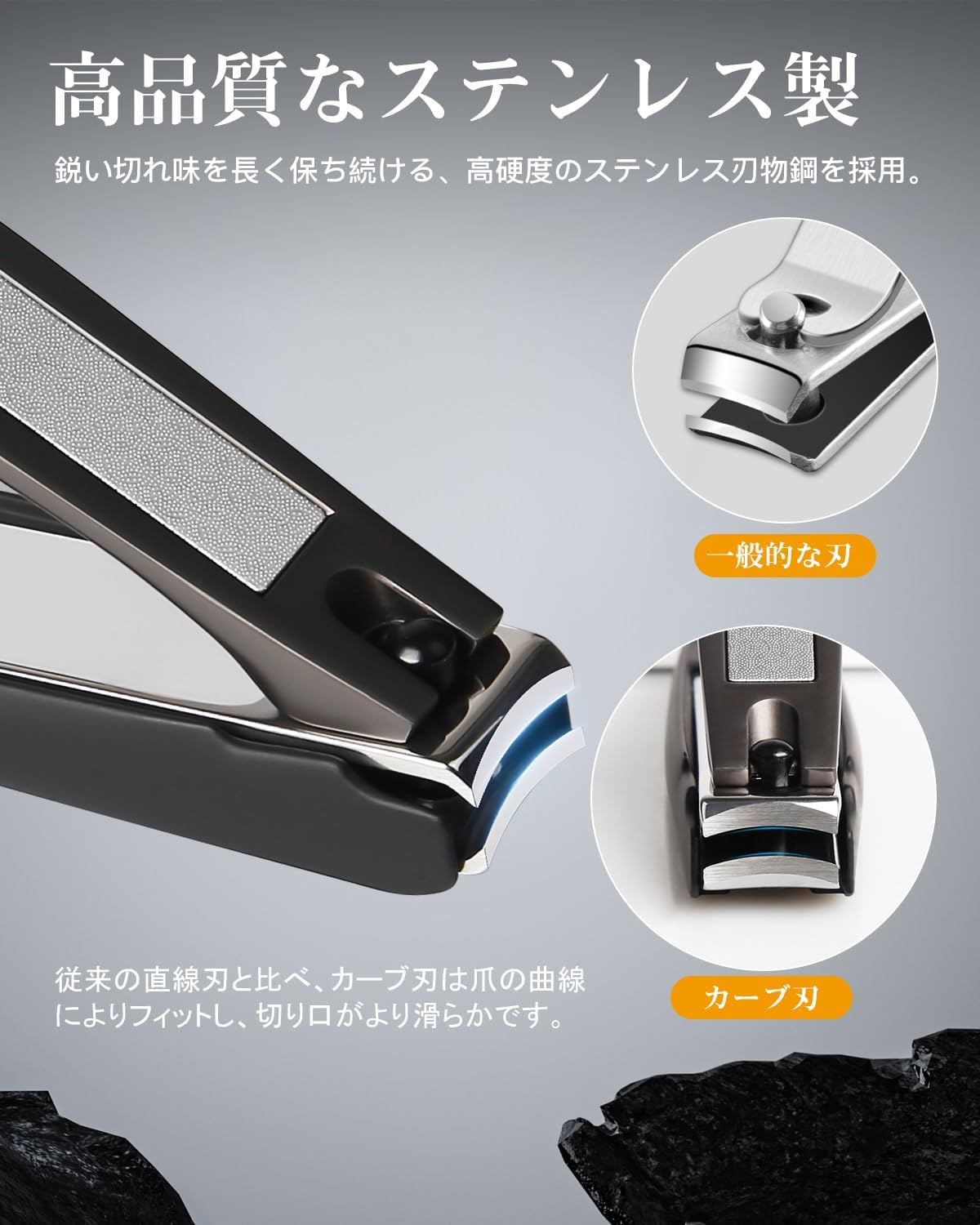 2025新型両用飛び散り防止爪切り 日本製 ステンレス製 男女兼用