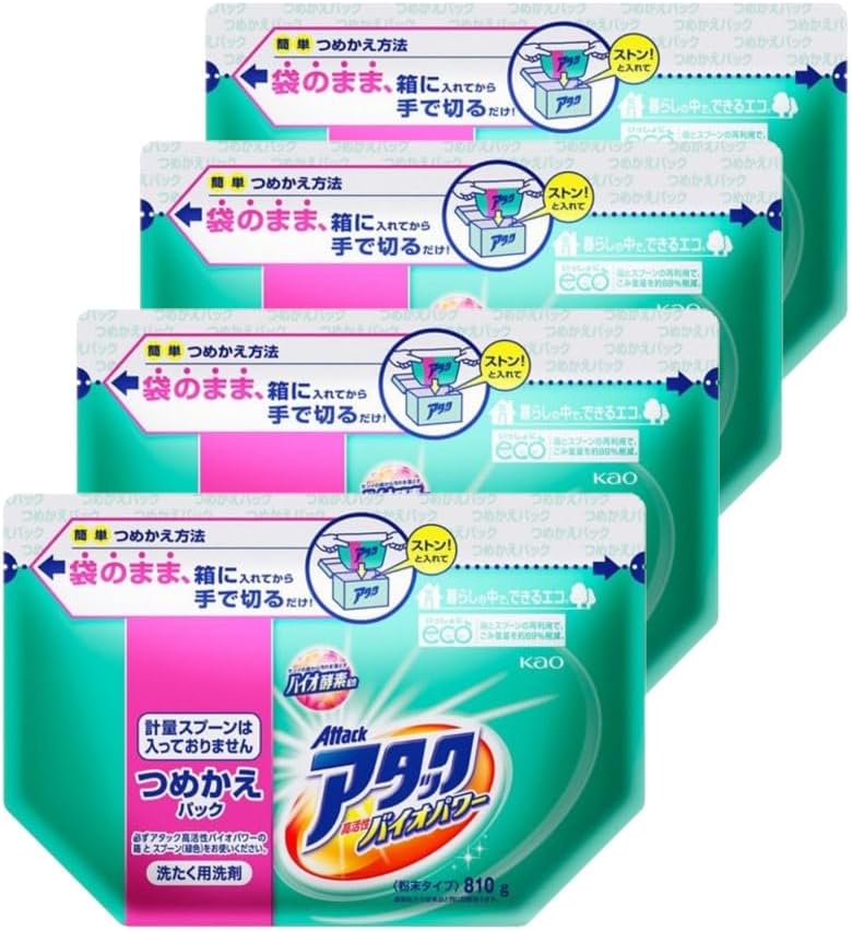 アタック 高活性バイオパワー 詰替用810g×4個セット