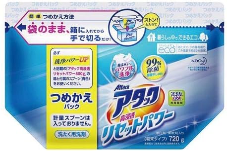 花王 アタック 高浸透リセットパワー 詰替用 4個セット