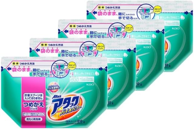 アタック高活性バイオパワー詰替810g×4個セット