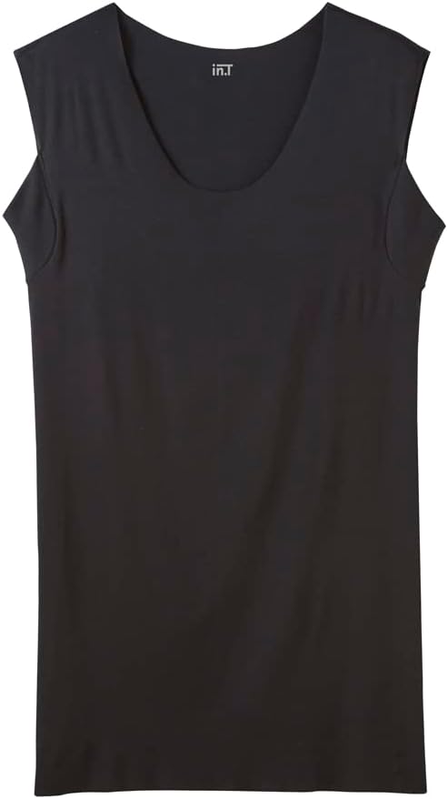 インナーシャツ メンズ 脇パッド付き クローネックスリーブレス in.T CUT OFFシリーズ