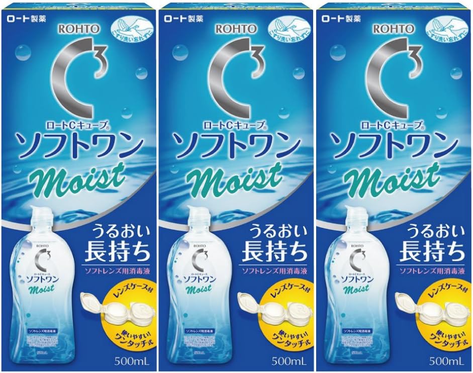 ロートCキューブソフトワンモイスト500ml×3本パック