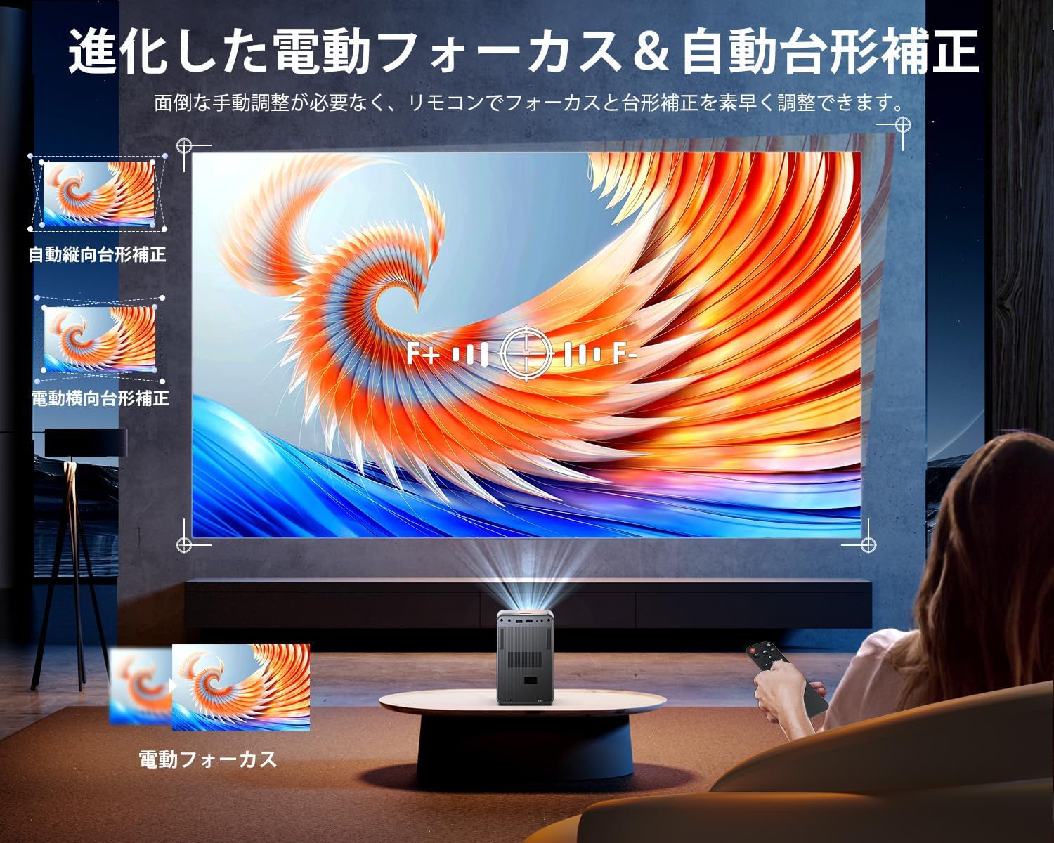 【母の日・父の日・誕生日ギフト】YOWHICK 700ANSI小型プロジェクター 22000ルーメン 4K対応 Bluetooth5.3内蔵 300インチ大画面 収納バッグ付属