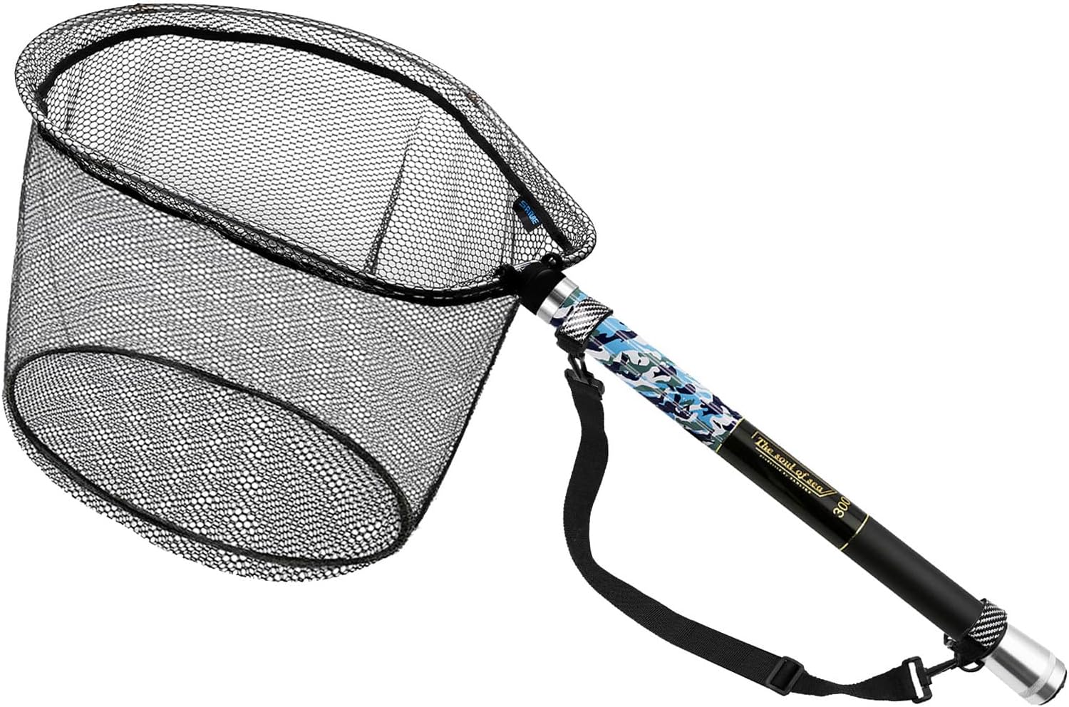 タモ網 伸縮カーボン製超軽量 4つ折り 釣り用 3M/5M/6M