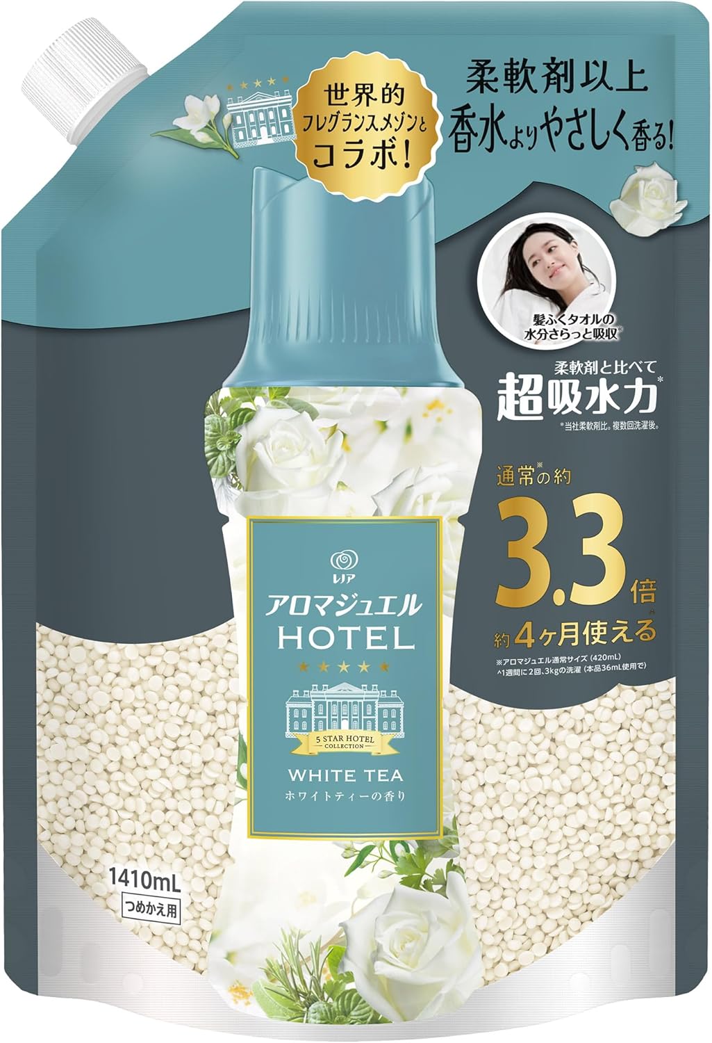レノア ハピネス ホワイトティー アロマジュエル 詰め替え 1,410mL
