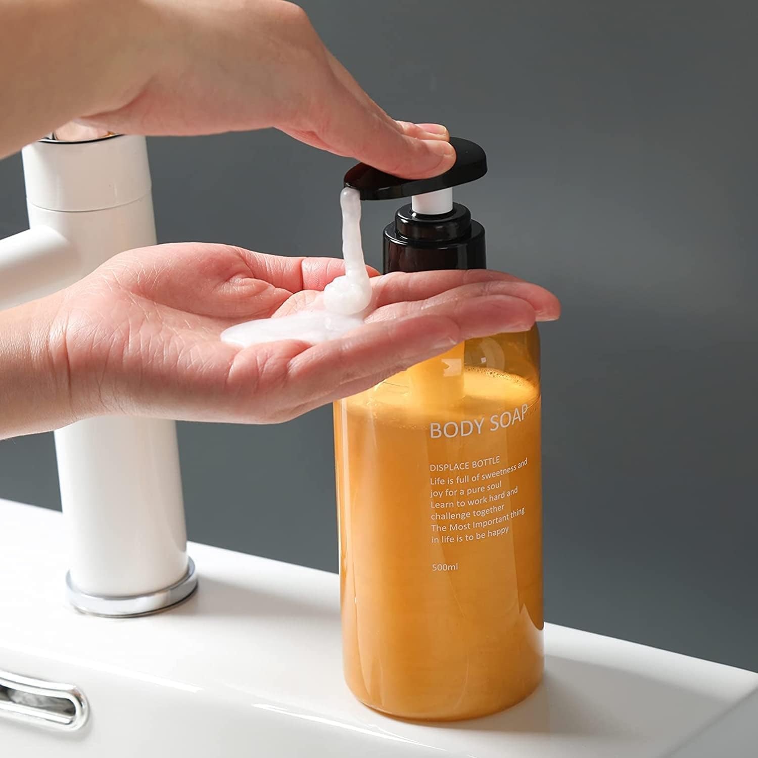 シャンプーボトル 詰め替えディスペンサー 500ml 3本セット