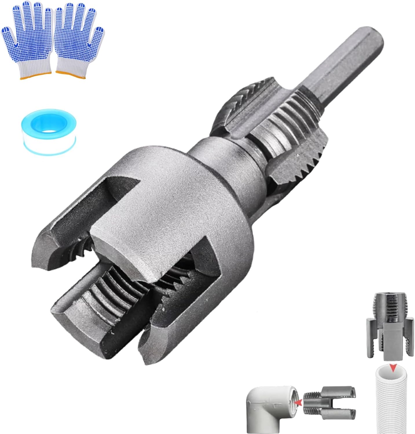 2025年最新型 2 in 1 水道管用電動ねじ切り工具 (3/4インチ)