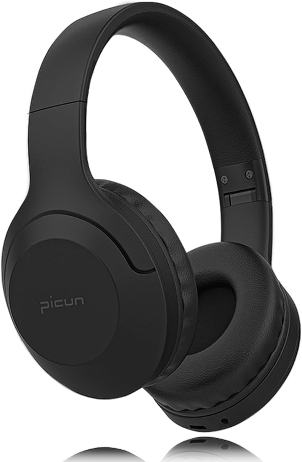 Bluetooth V5.3 ワイヤレスヘッドホン - ノイズキャンセリング・密閉型・40mmドライバー・50時間再生・軽量・折りたたみ式ブラック