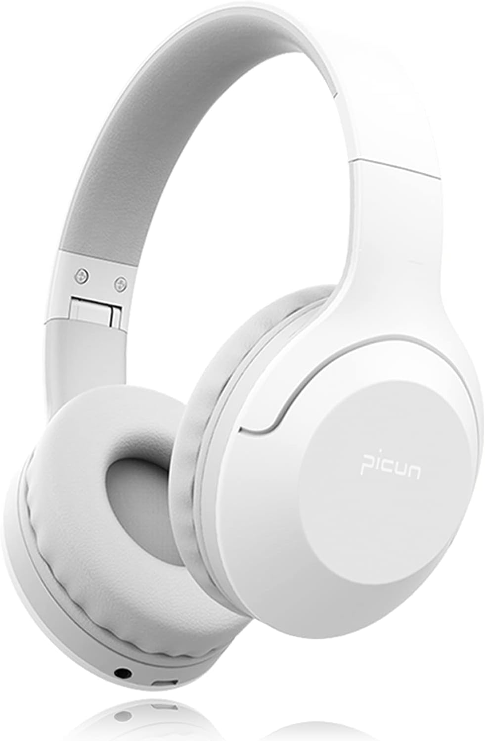 Bautylee ワイヤレスBluetoothヘッドホン HiFi重低音/最大46時間再生/折り畳み式/内蔵マイク付き（ホワイトグレー）