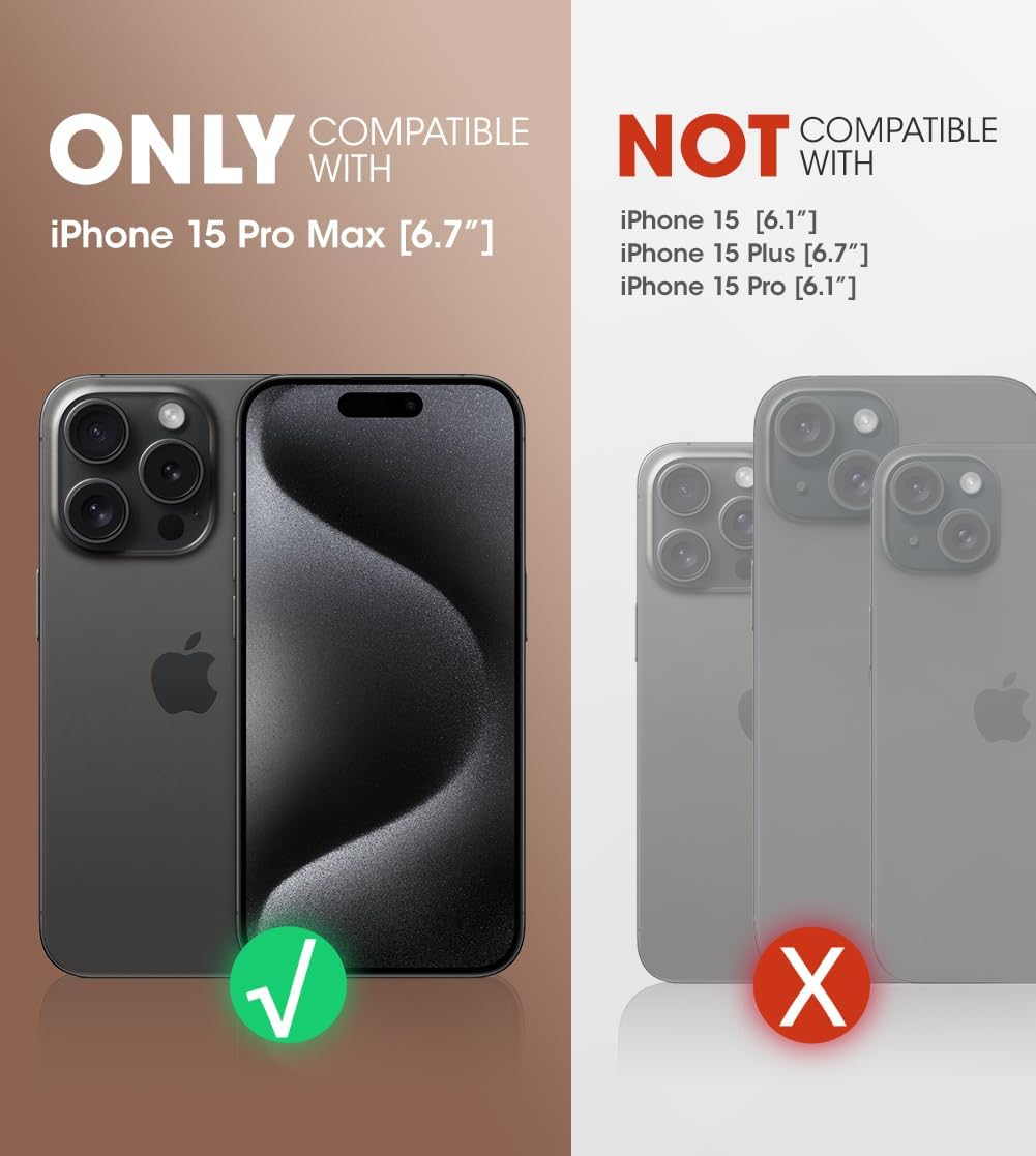 iPhone 15 Pro Max ケース（6.7インチ）全面保護・耐衝撃・スタンド機能付き 2023年版