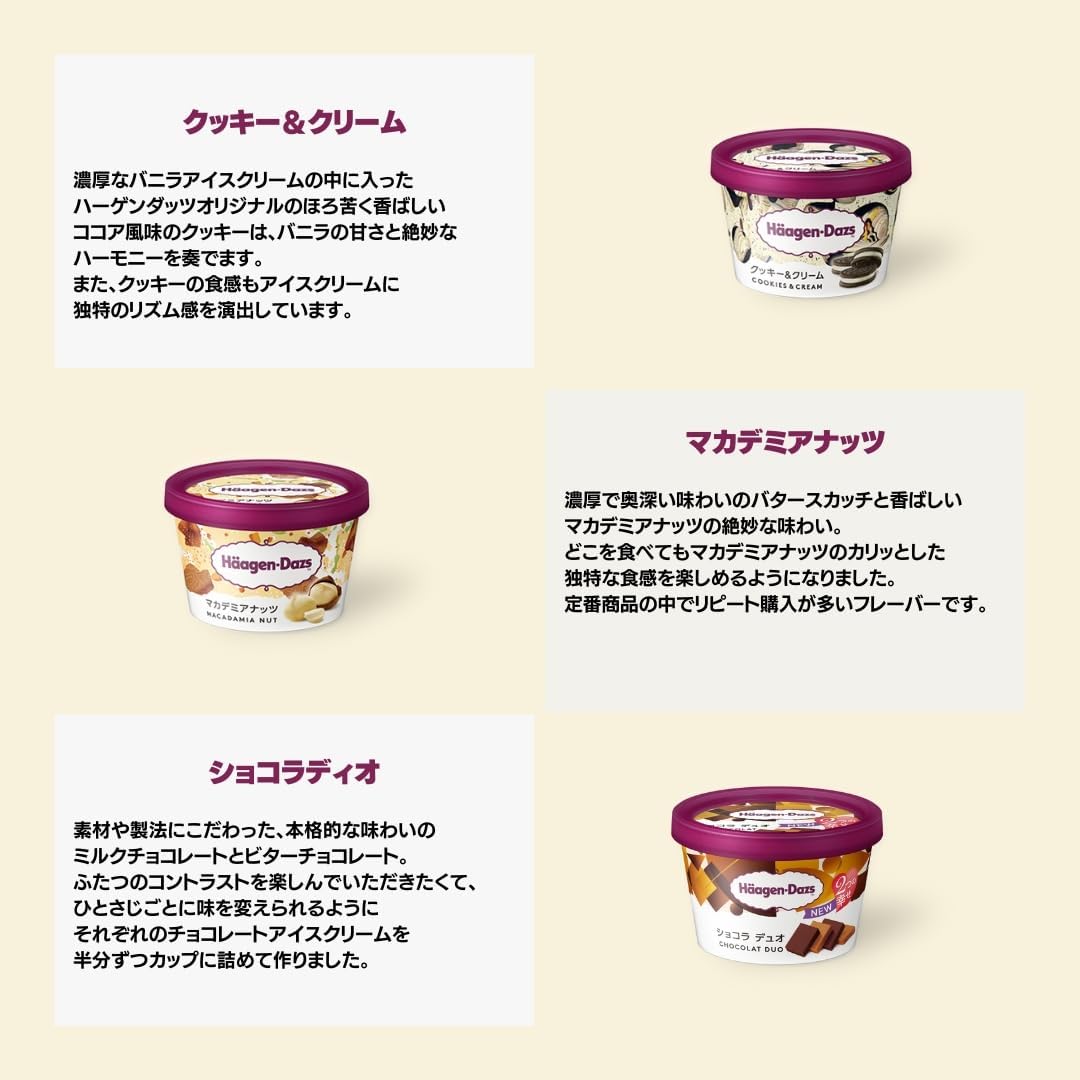 ハーゲンダッツ12種アイスクリームセット 保冷ボックス入り 内祝い・誕生日・父の日ギフト