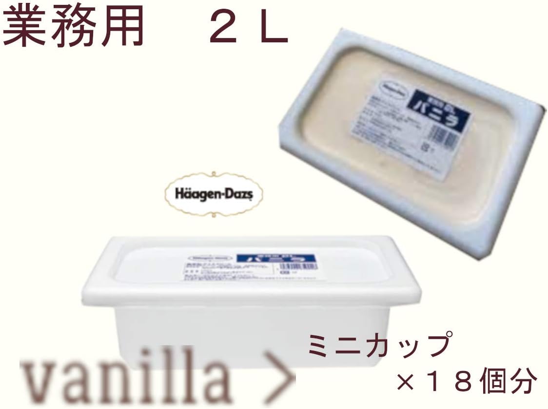 業務用ハーゲンダッツバニラアイスクリーム2リットル