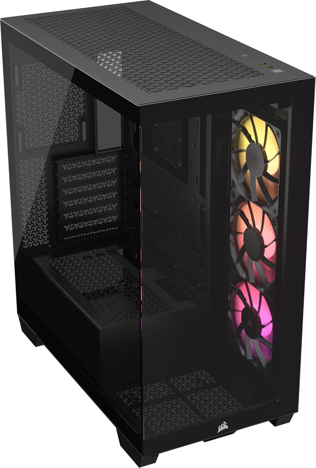 CORSAIR 3500X ARGB 強化ガラスミドルタワーPCケース ブラック