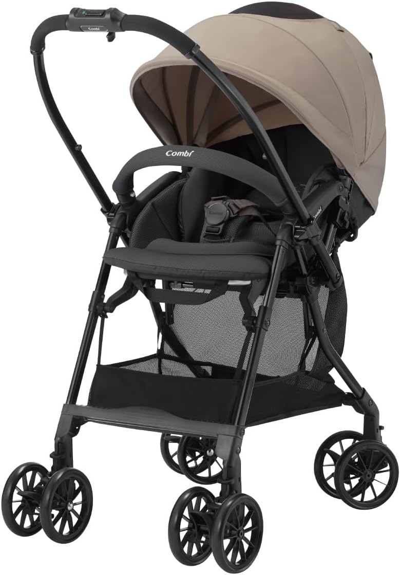エッグショック搭載軽量両対面ベビーカー スゴカルA型 ライトベージュ 1ヶ月～36ヶ月用