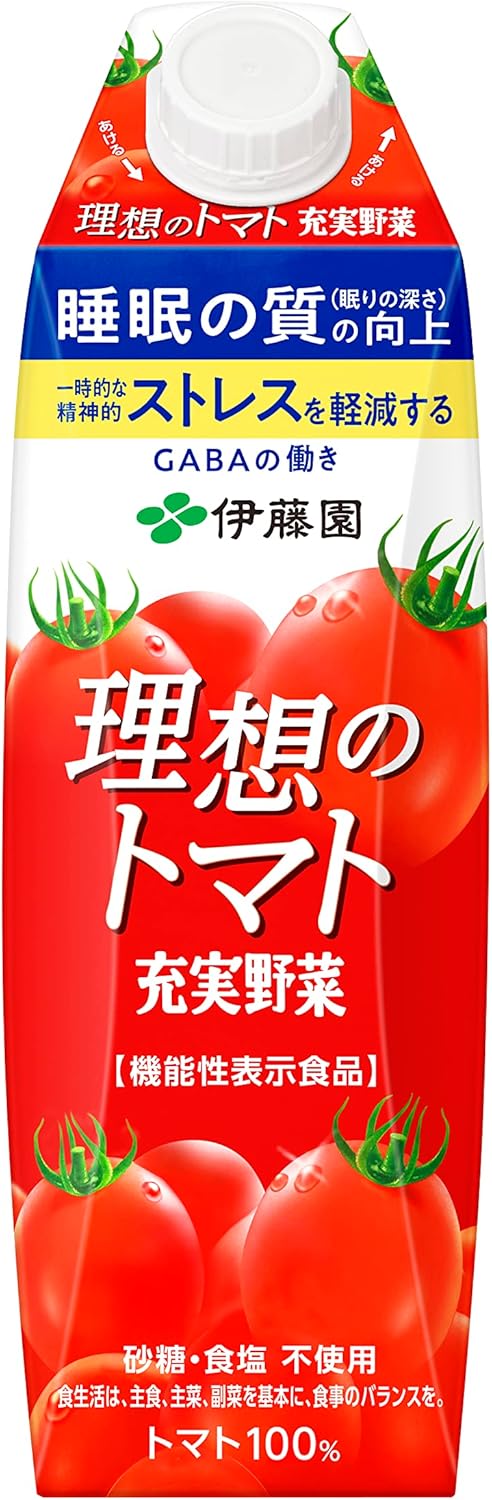 充実野菜 理想のトマト 1L×6本 パック [機能性表示食品]