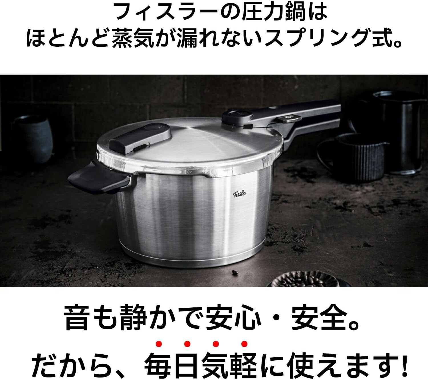 ドイツ製 2～3人向け ステンレス圧力鍋 ビタクイック プレミアム 3.5L【日本正規販売品】