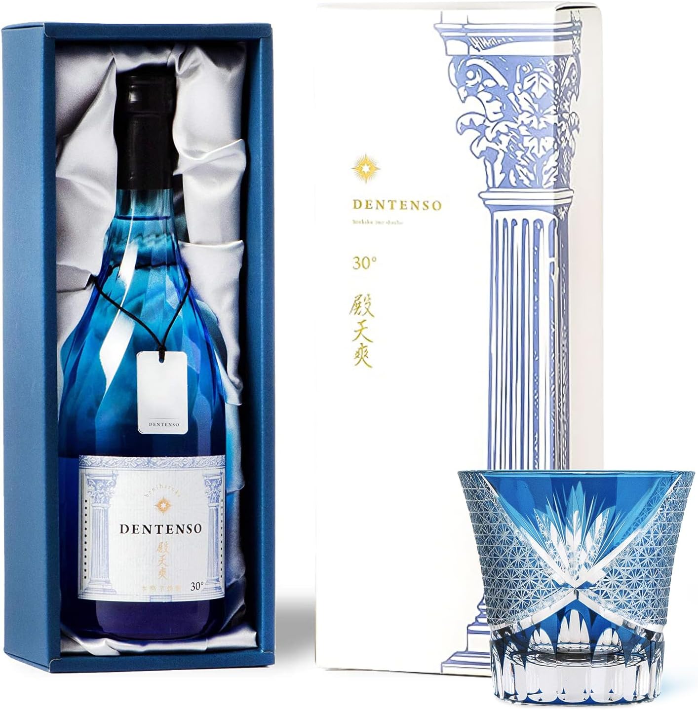 父の日ギフト 本格芋焼酎 殿天爽 DENTENSO 720ml 切子グラス・手提袋付