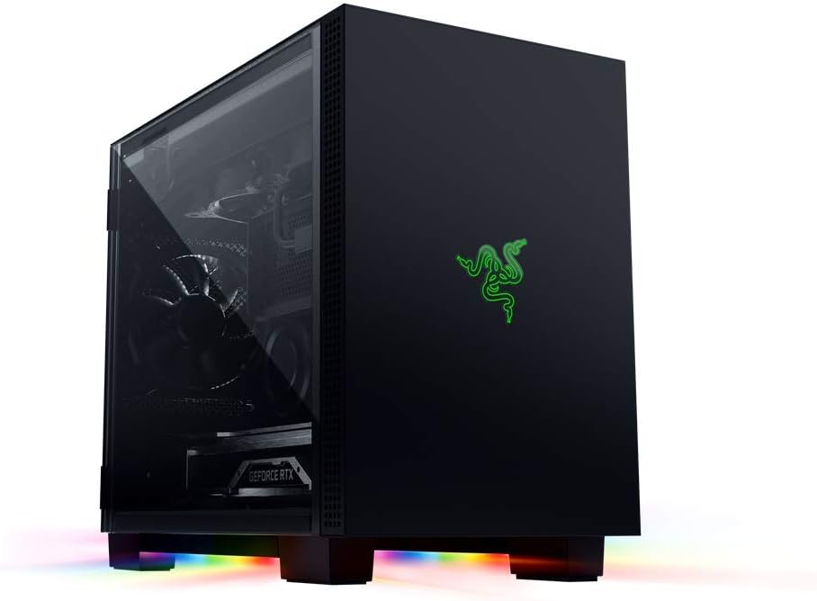 Razer Tomahawk Mini-ITX ゲーミングPCケース 強化ガラス Chroma RGB対応【日本正規代理店保証】
