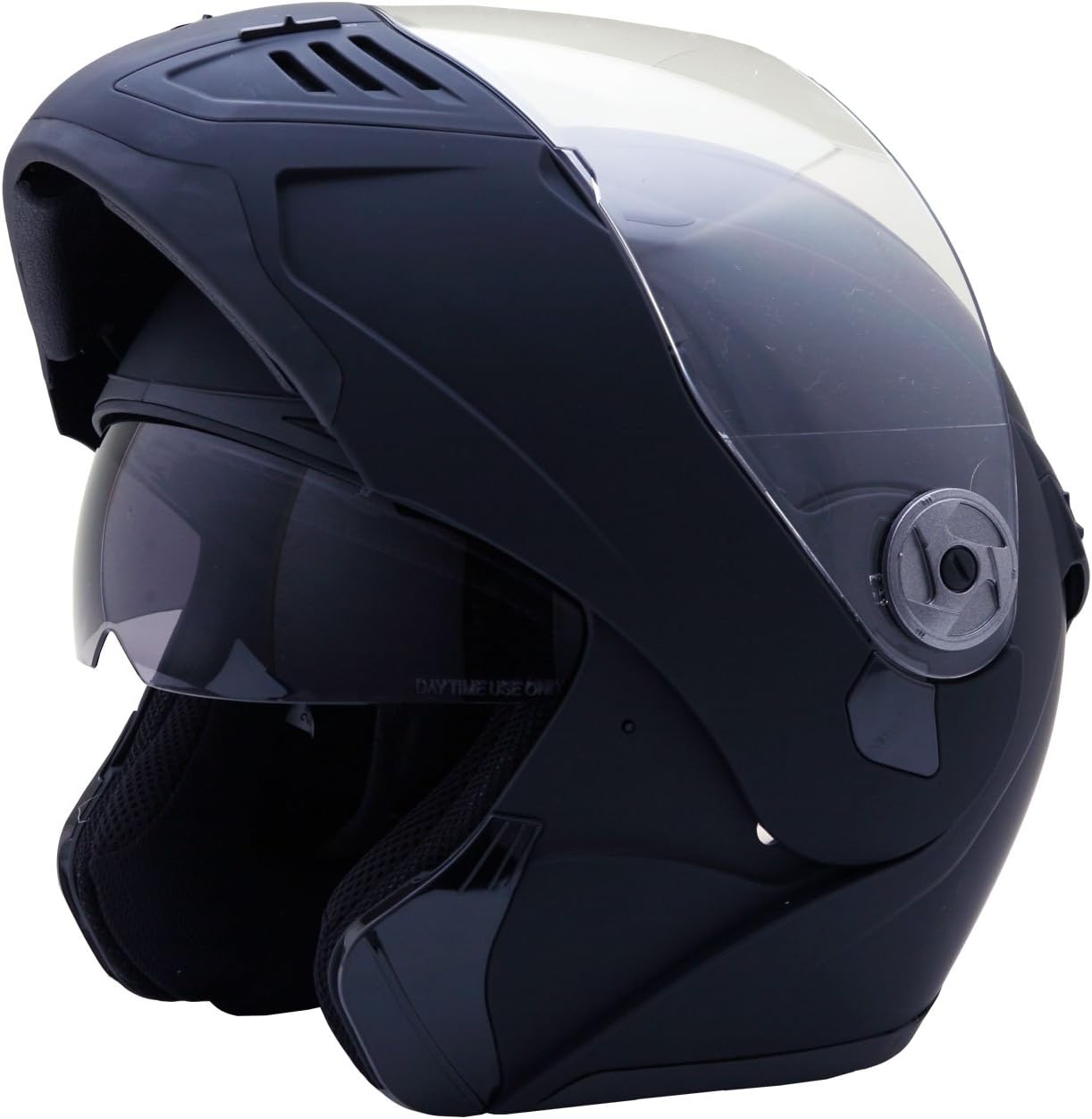 フリップアップフルフェイスヘルメット FX8 Wシールド マットブラック Lサイズ 59-60cm
