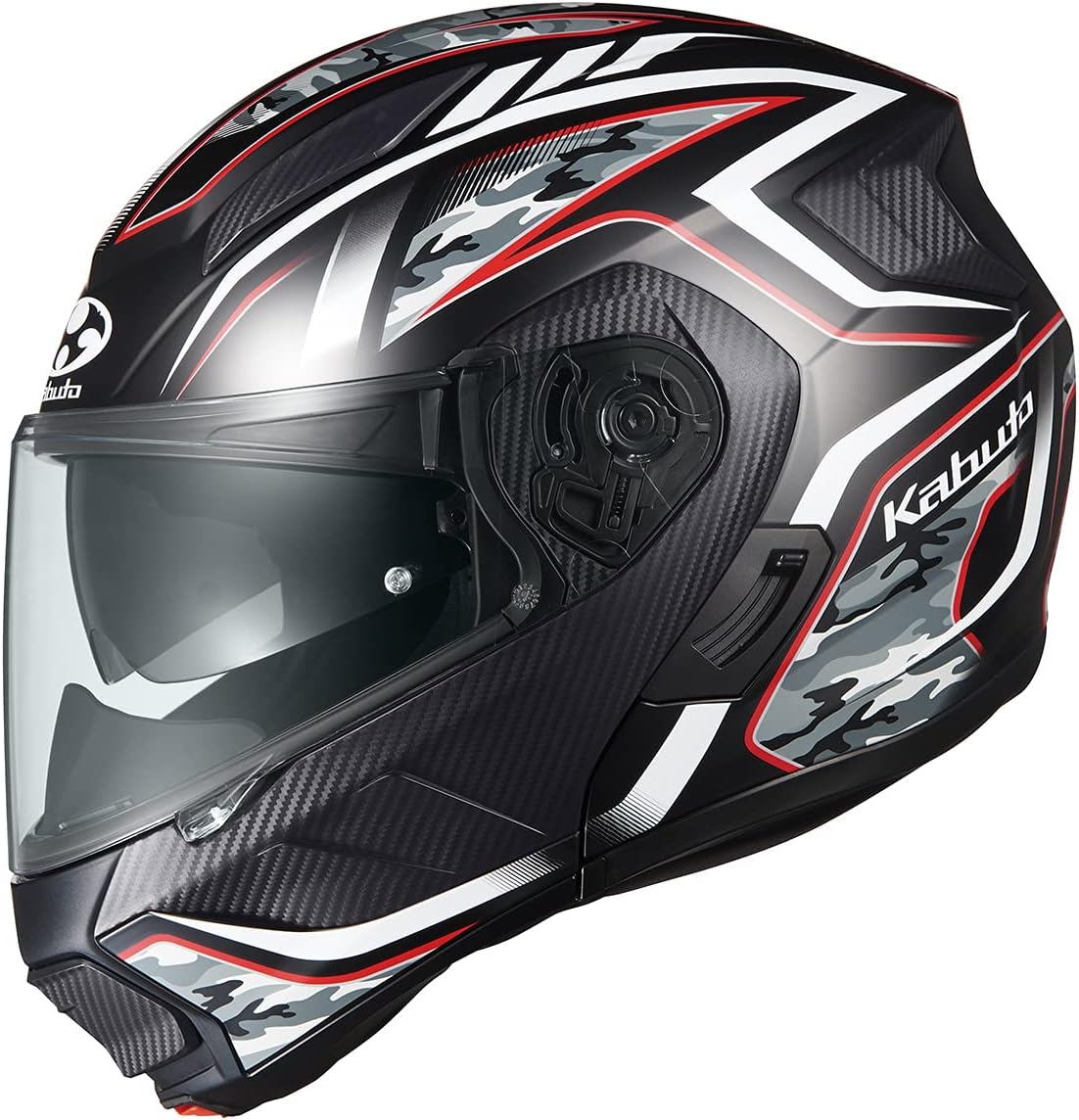 バイク用ヘルメット OGK KABUTO RYUKI ENERGY フラットブラックレッド XLサイズ