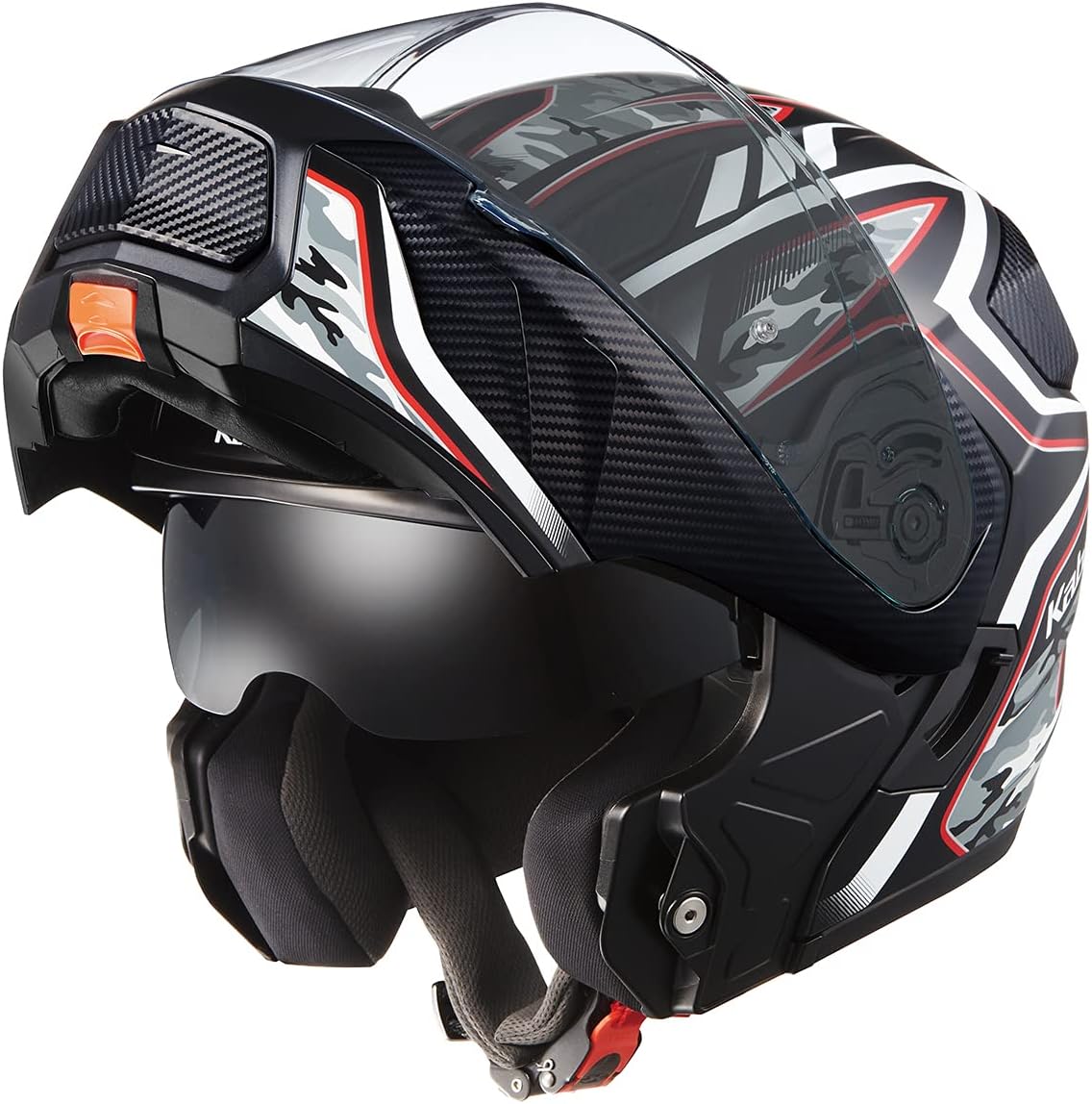 バイク用ヘルメット OGK KABUTO RYUKI ENERGY フラットブラックレッド XLサイズ