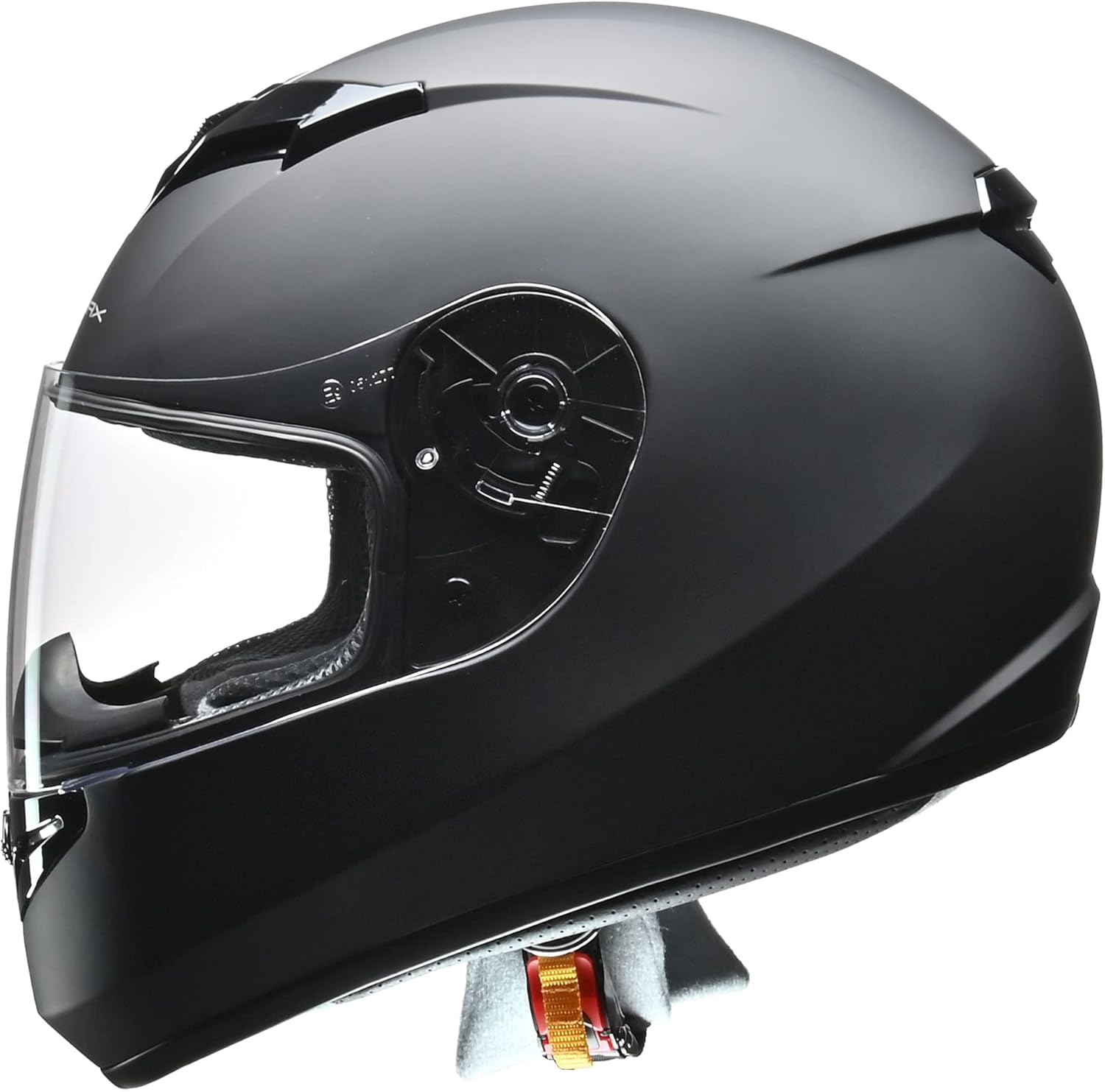 バイクヘルメット フルフェイス STRAX マットブラック Lサイズ (59-60cm未満)