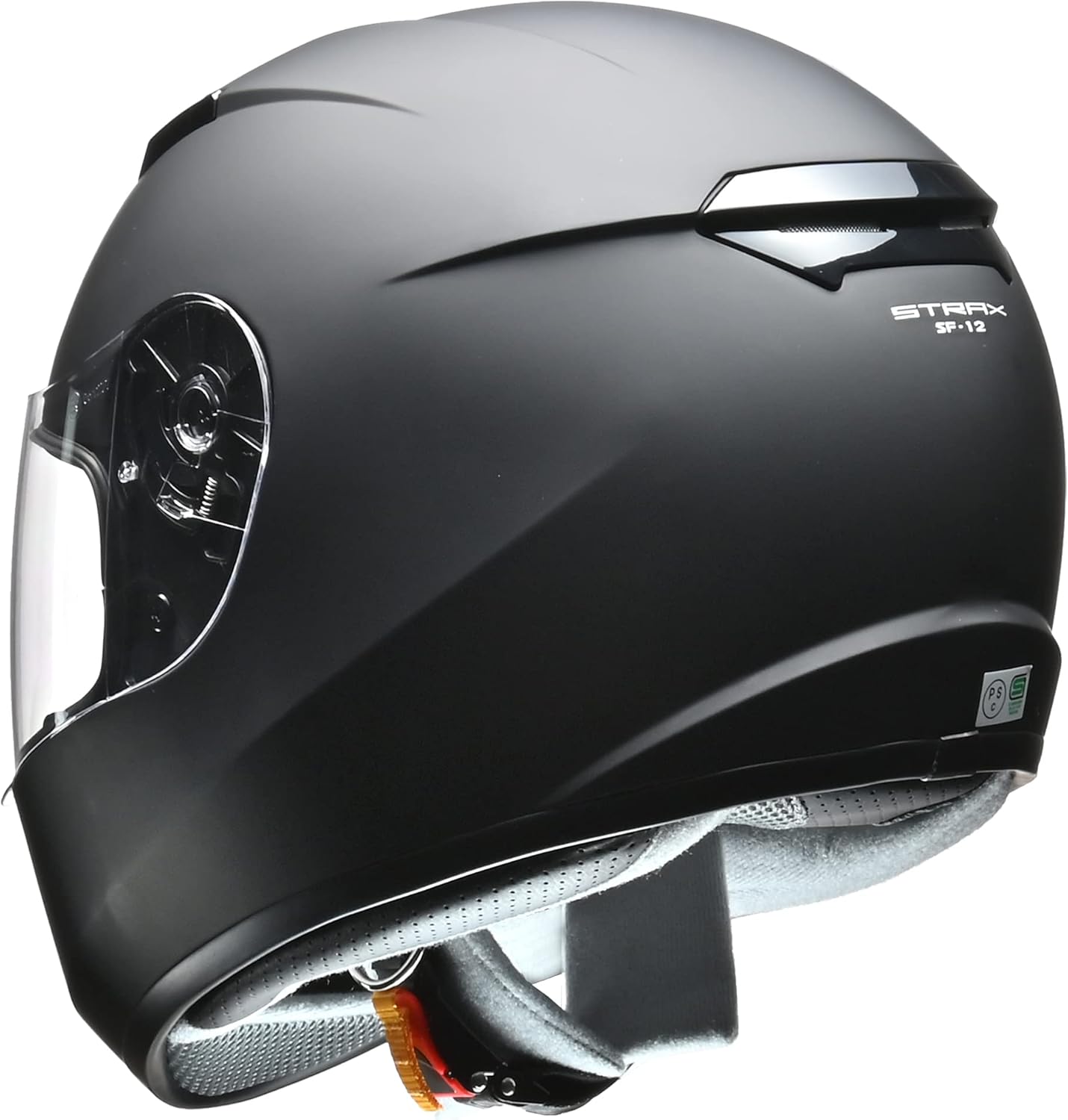 バイクヘルメット フルフェイス STRAX マットブラック Lサイズ (59-60cm未満)