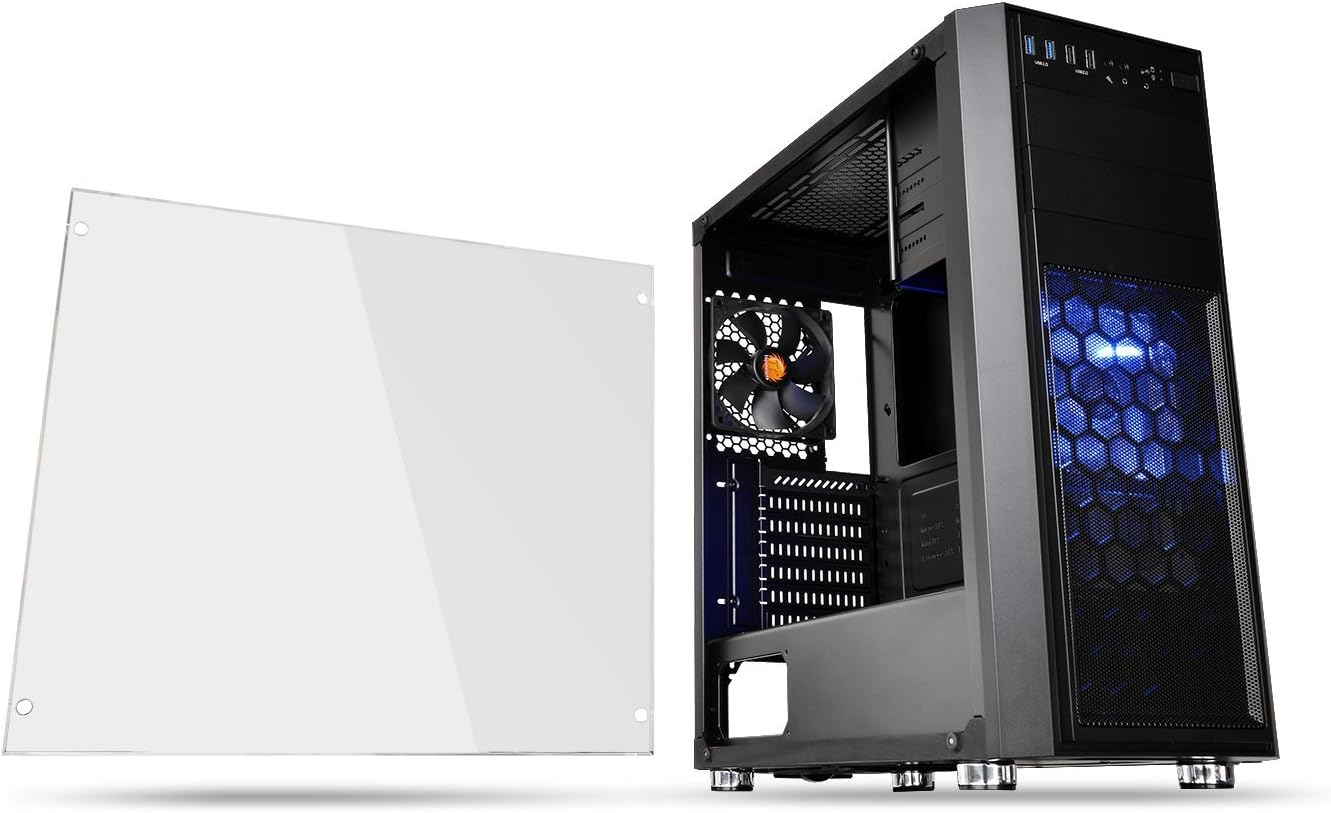 ミドルタワー型PCケース ブラックモデル Thermaltake Versa H26（ケースファン付）