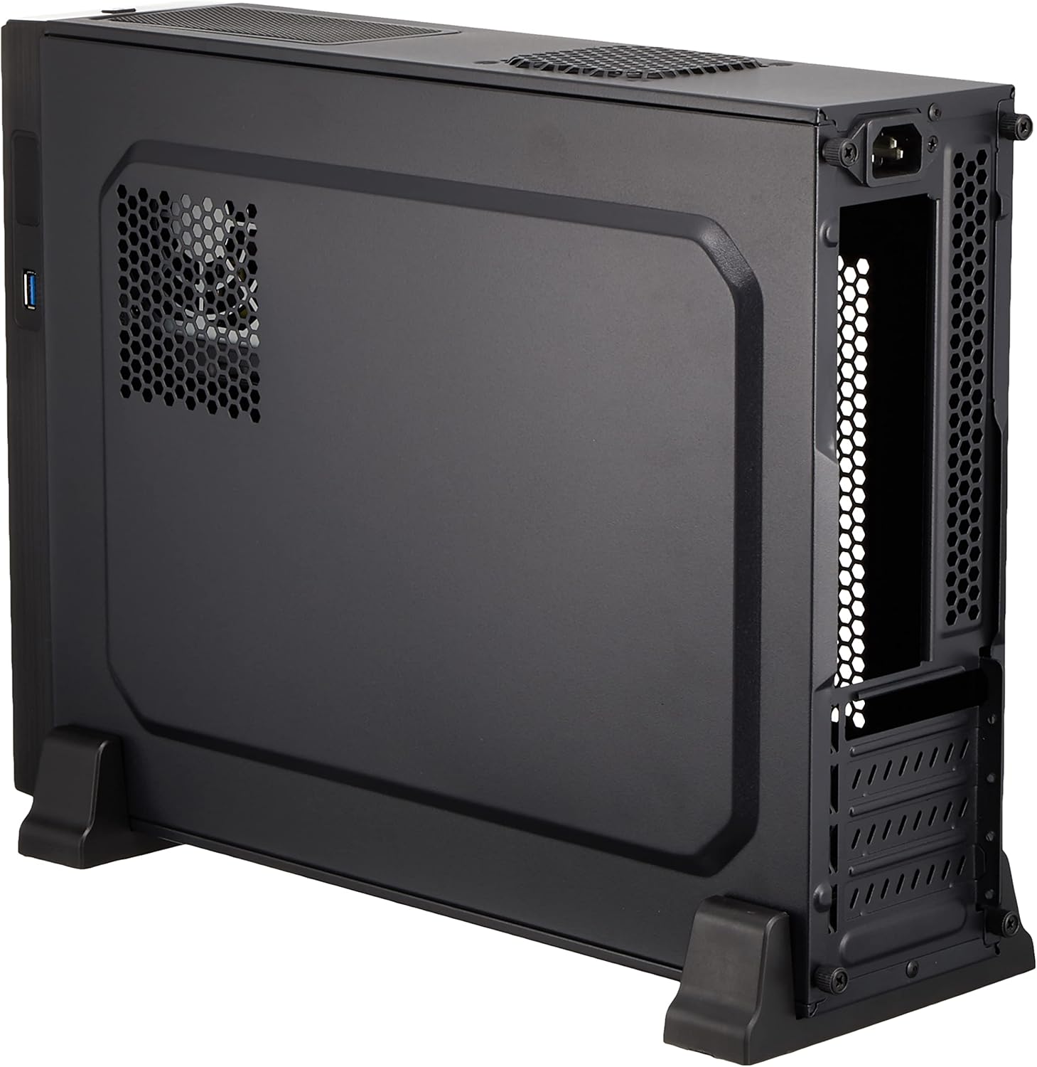 OTTER ブラック Micro-ATXスリムPCケース 300W SFX電源搭載