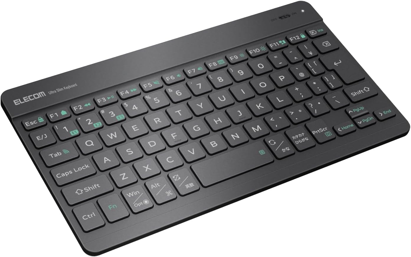 Bluetooth対応 超薄型ワイヤレスキーボード 日本語配列 ガンメタリック TK-TM15BPGM/EC