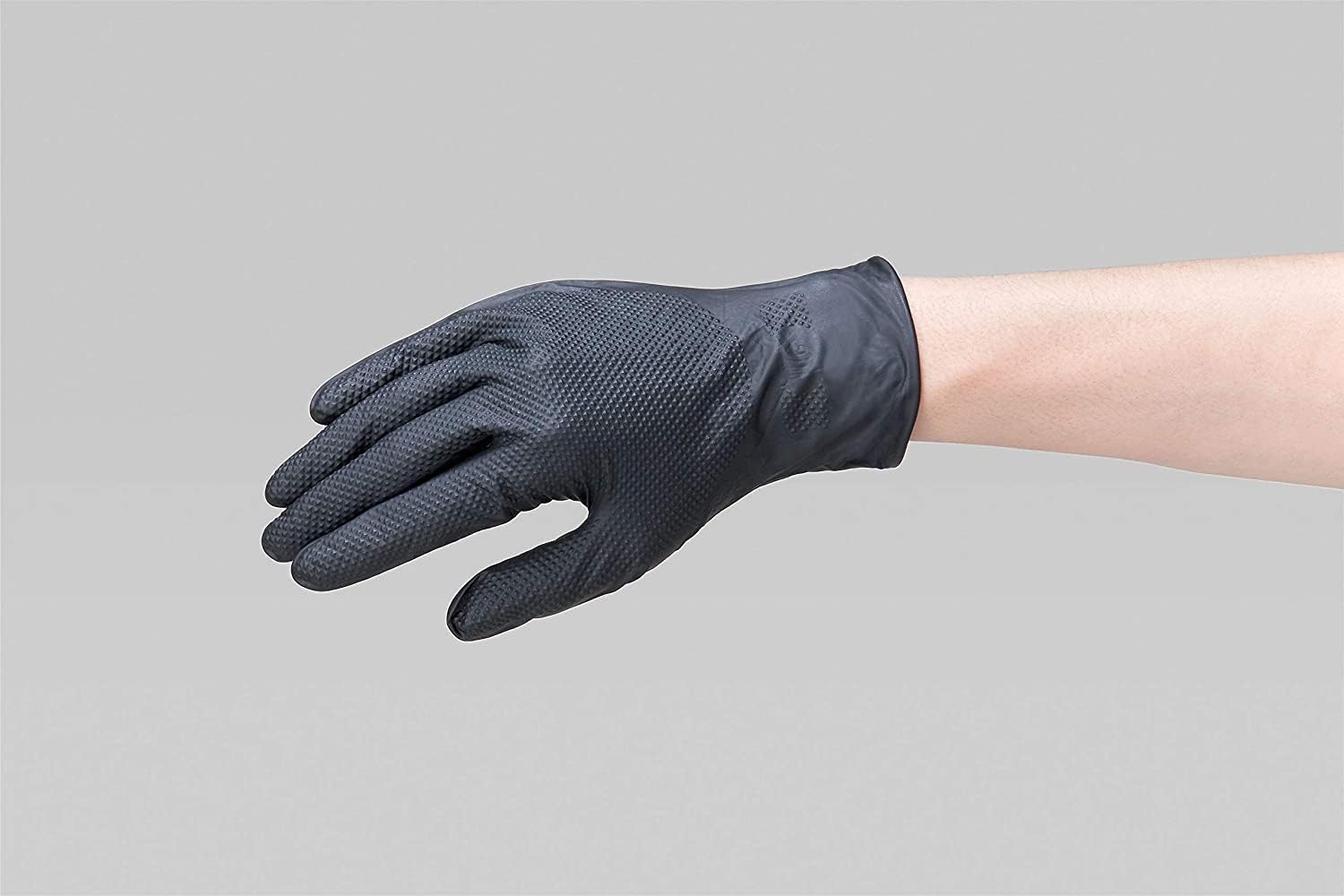 IGAブラック Mサイズ ニトリルグローブ 50枚入×2 パウダーフリー まとめ買い
