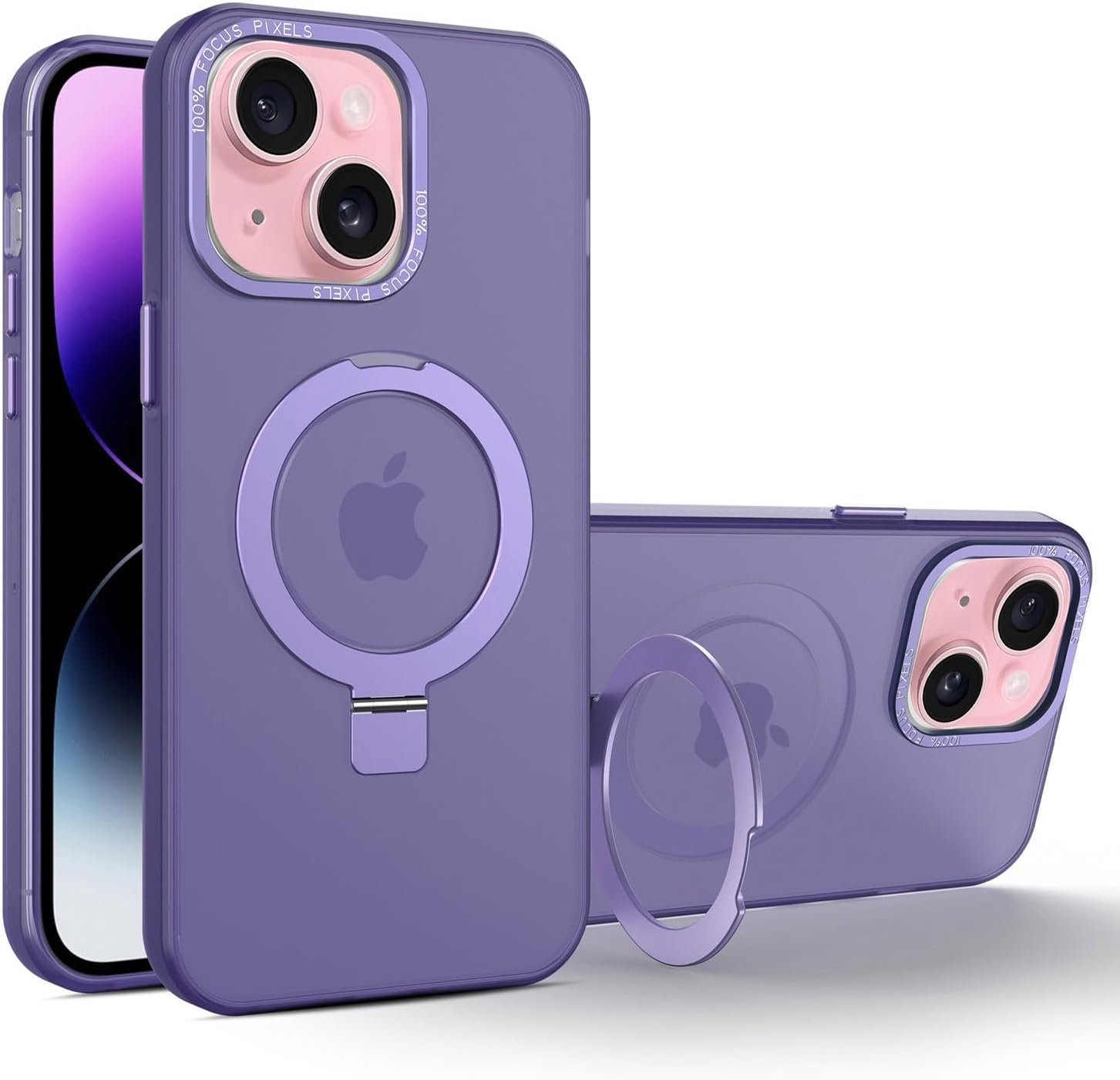 iPhone 13 耐衝撃ケース MagSafe対応 米軍MIL規格 半透明マット 黄ばみ防止