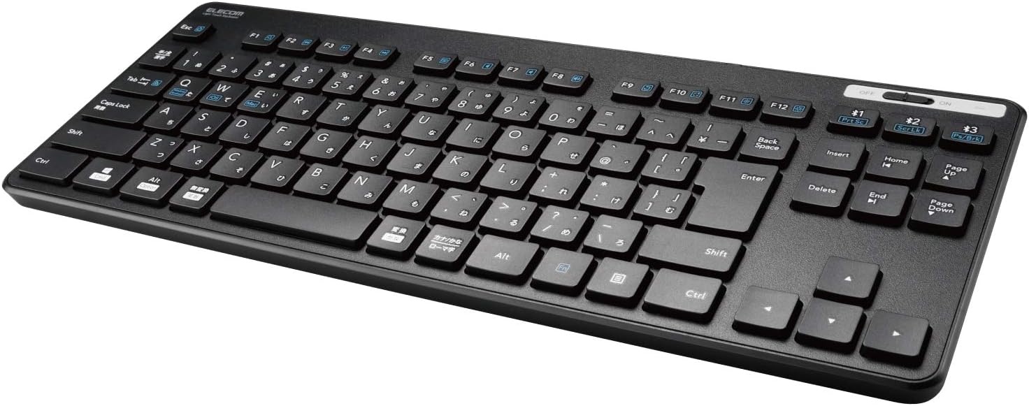 Bluetooth 薄型抗菌キーボード TK-FBM119KBK/EC - 最大3台マルチペアリング対応