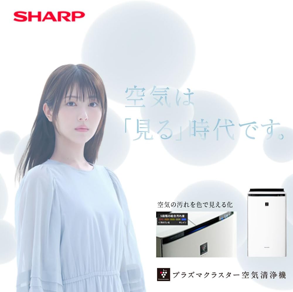 シャープ 空気清浄機 加湿機能付き KI-RX75-W プラズマクラスター搭載 34畳用