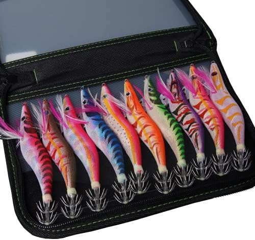 エギングセット 10本入 ケース付き 3号 餌木 イカ釣り用