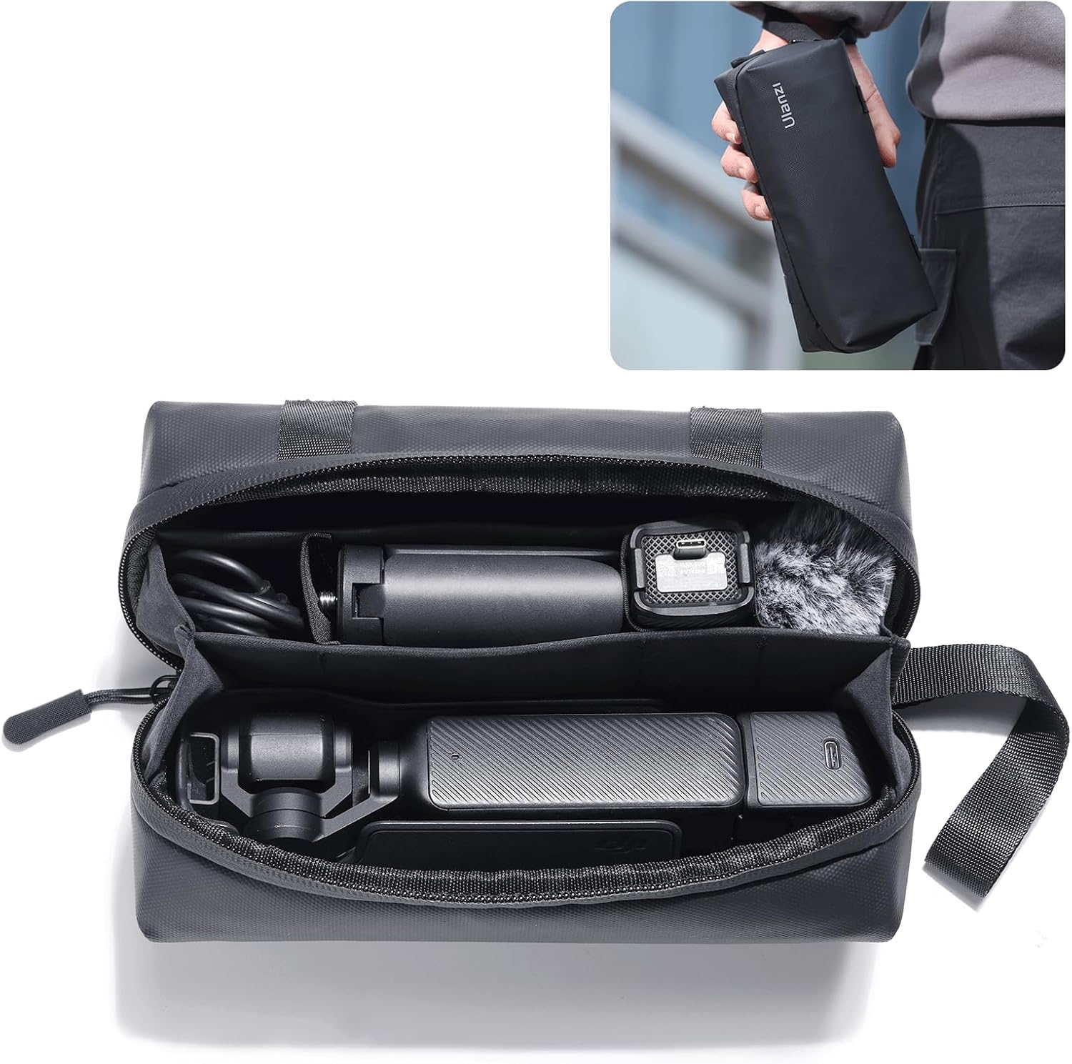 Ulanzi Pocket3用軽量撥水キャリングバッグ - コンパクト収納ケース