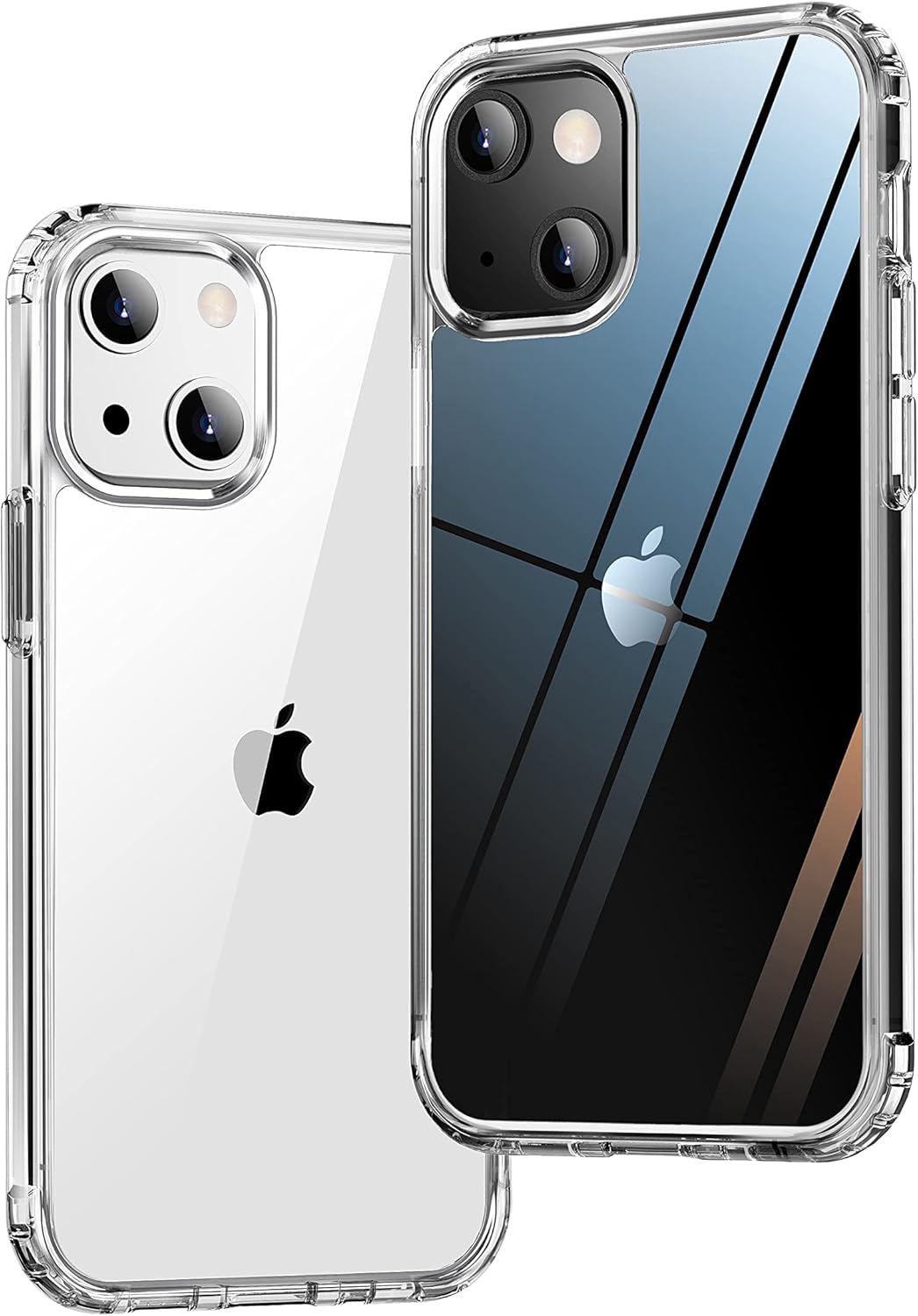 「iPhone13用超耐衝撃HD透明ハードケース - 米軍MIL規格・強化PC・シリコンバンパー付き」