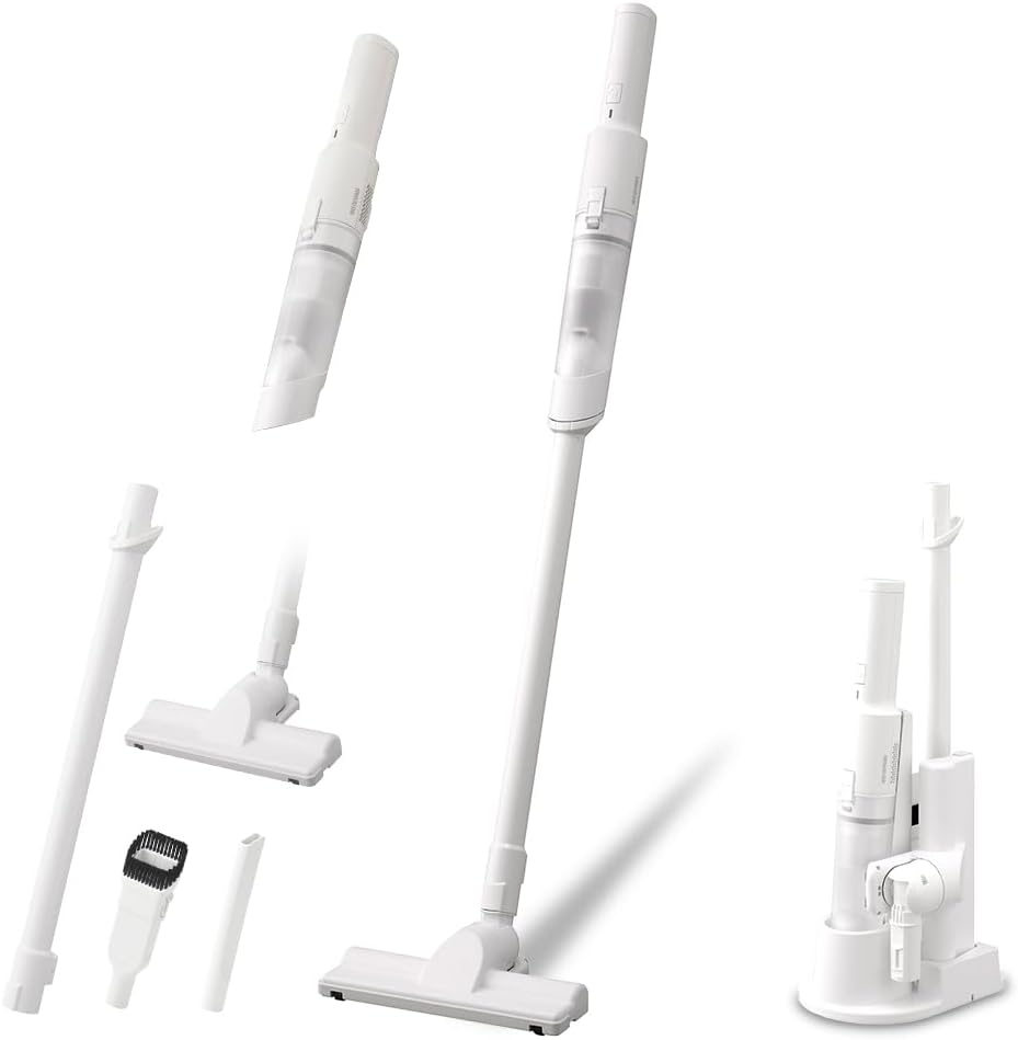コードレスハンディクリーナー アイリスオーヤマ 充電スタンド付き 軽量静音 HCD-22M-W