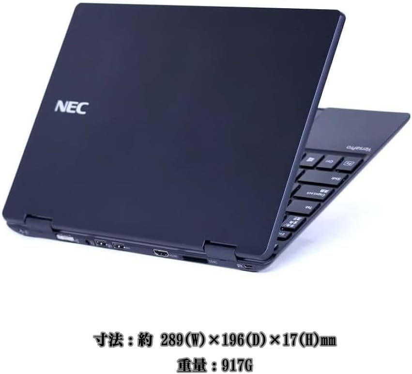 整備済品 NEC 12.5型 軽量ノートPC Windows 11/MS Office H&B 2019/第8世代Core M3/4GB/SSD 128GB