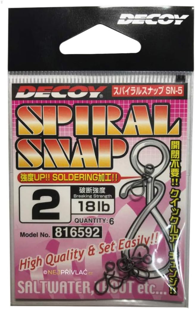 デコイ スパイラルスナップ ルアー用クリンチスナップ