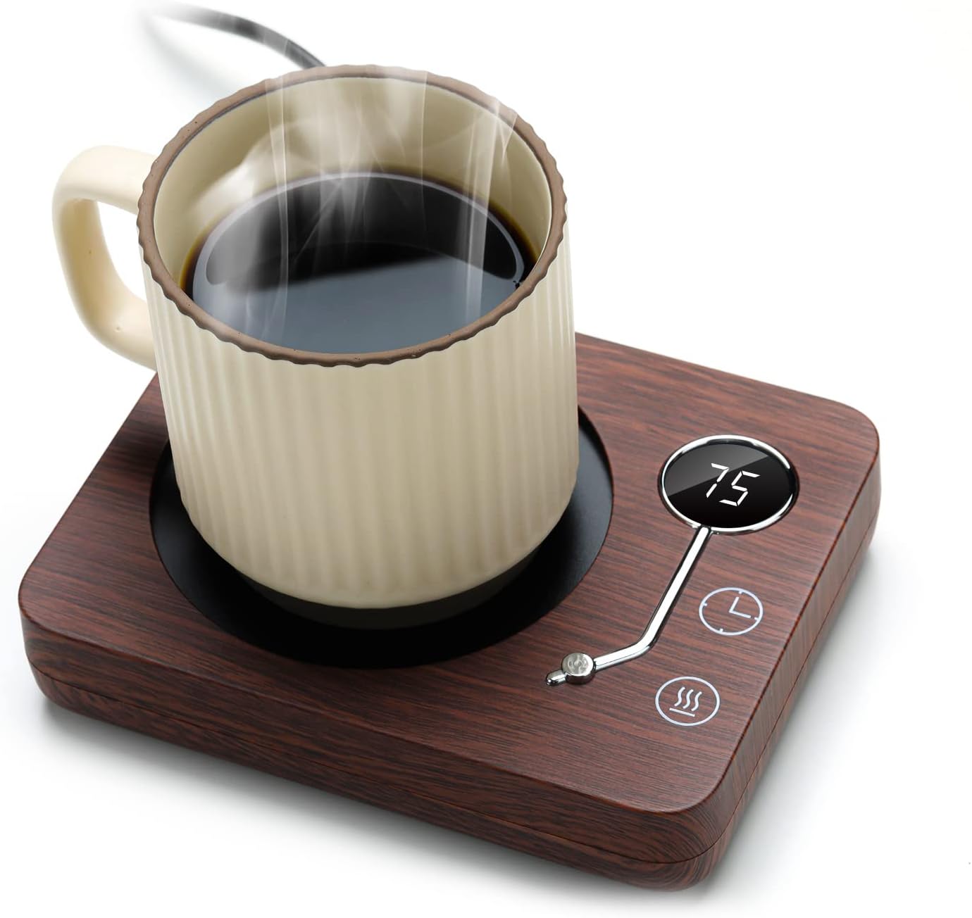コーヒー保温コースター 3段温度設定 静音 自動電源オフ PSE安全認証 家庭用・オフィス用