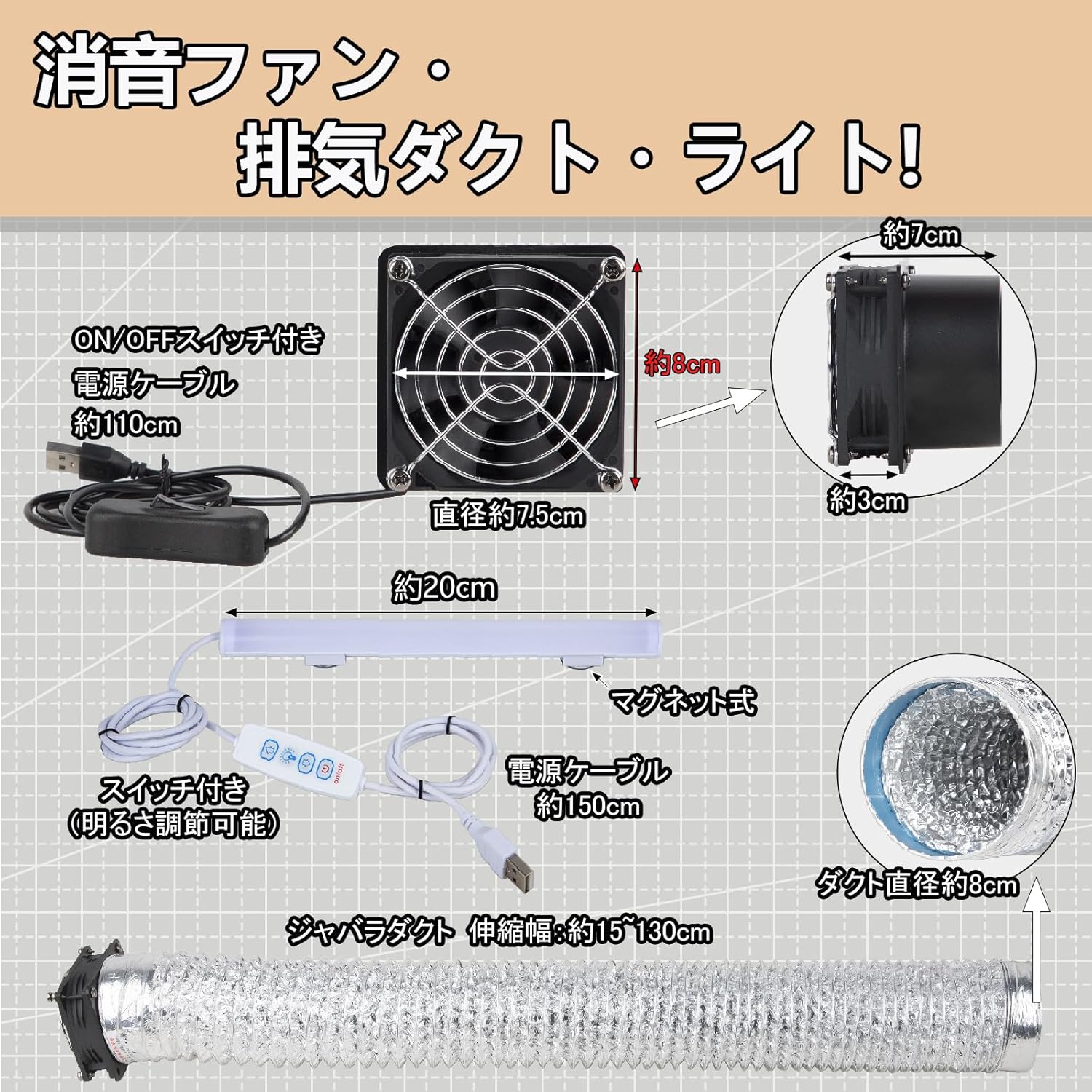 塗装ブース 自作キット 静音ファン・換気扇付き プラモデル用