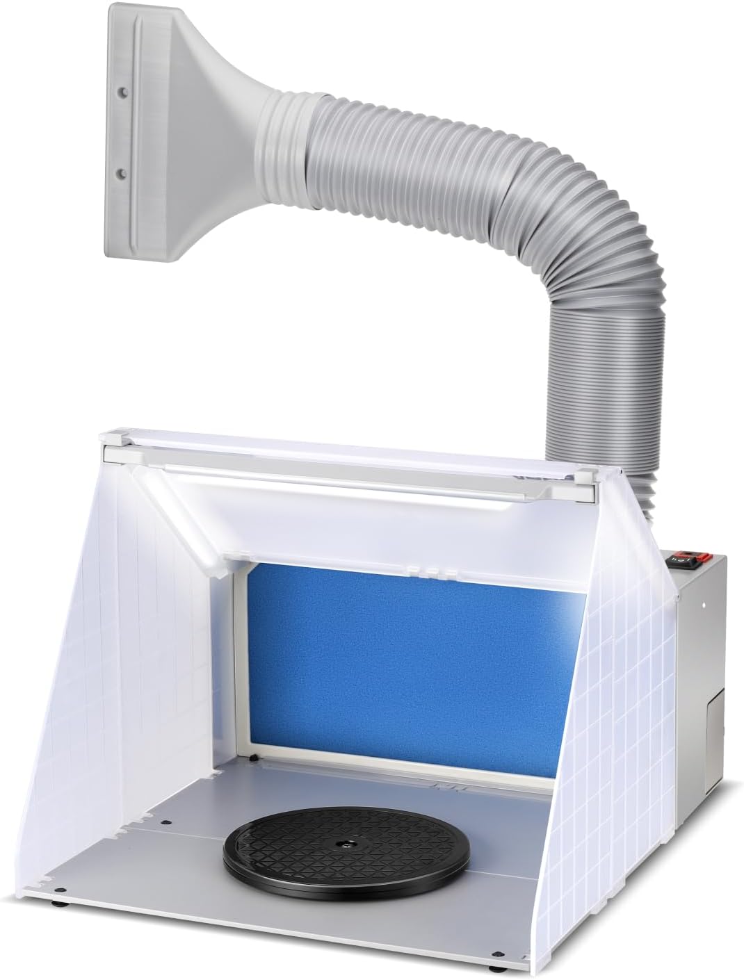 urlife 塗装ブース 交換用フィルター付 2モードLEDスイッチ 排気ダクト付き