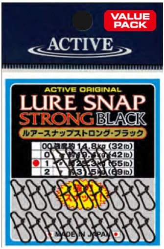 アクティブ ストロング ルアースナップ ブラック