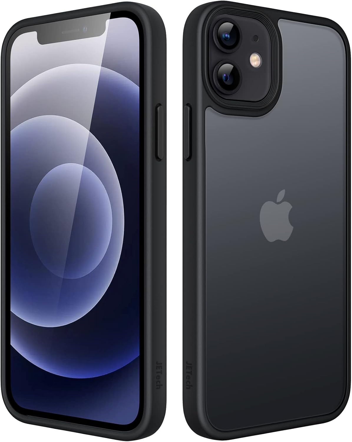 iPhone 12/12 Pro 用 ミリタリーグレード耐衝撃マットケース(ブラック)
