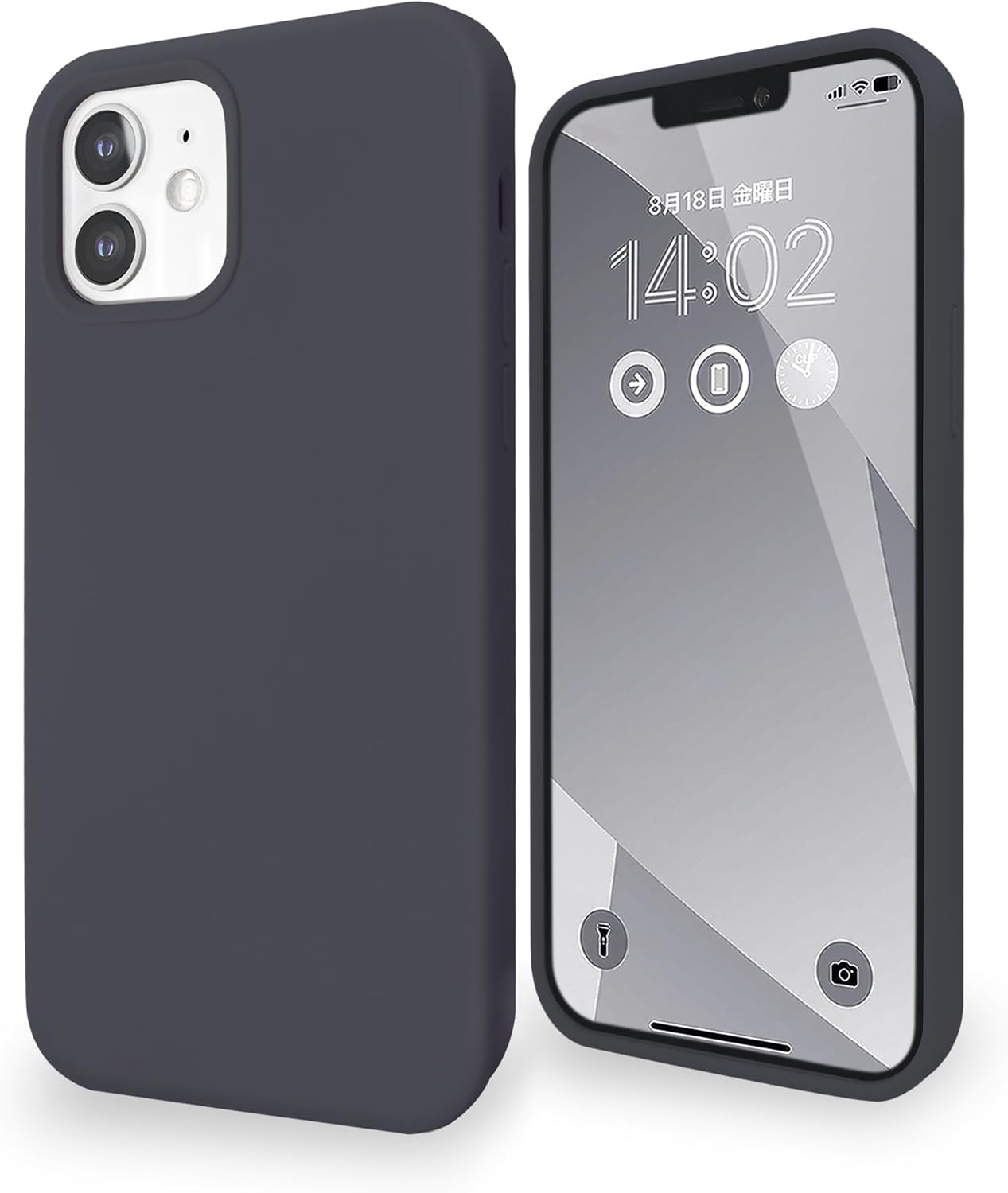iPhone12/iPhone12 Pro対応 シリコンケース 耐衝撃・指紋防止 スミクロ