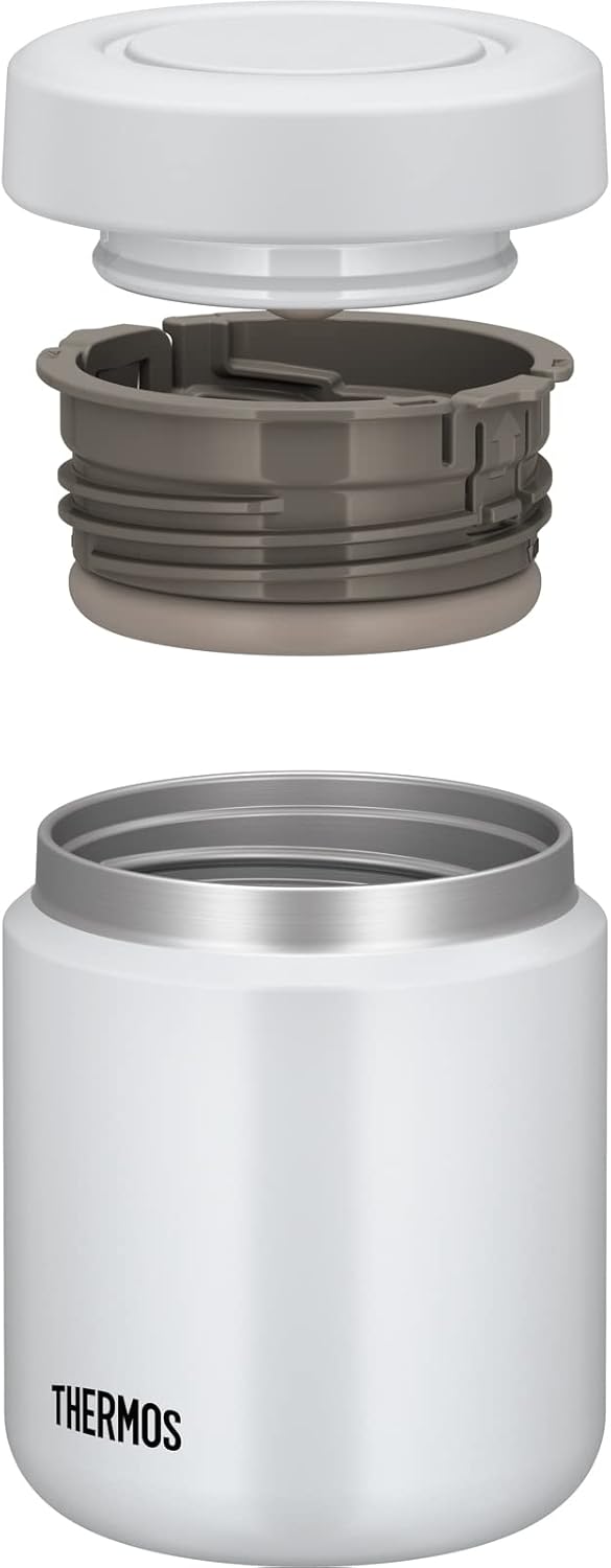 真空断熱スープジャー 300ml ホワイトグレー お手入れ簡単 JBR-301