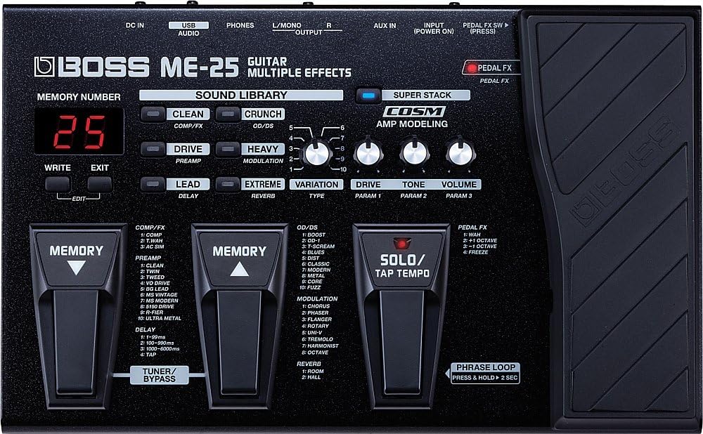ギター用マルチエフェクター BOSS ME-25