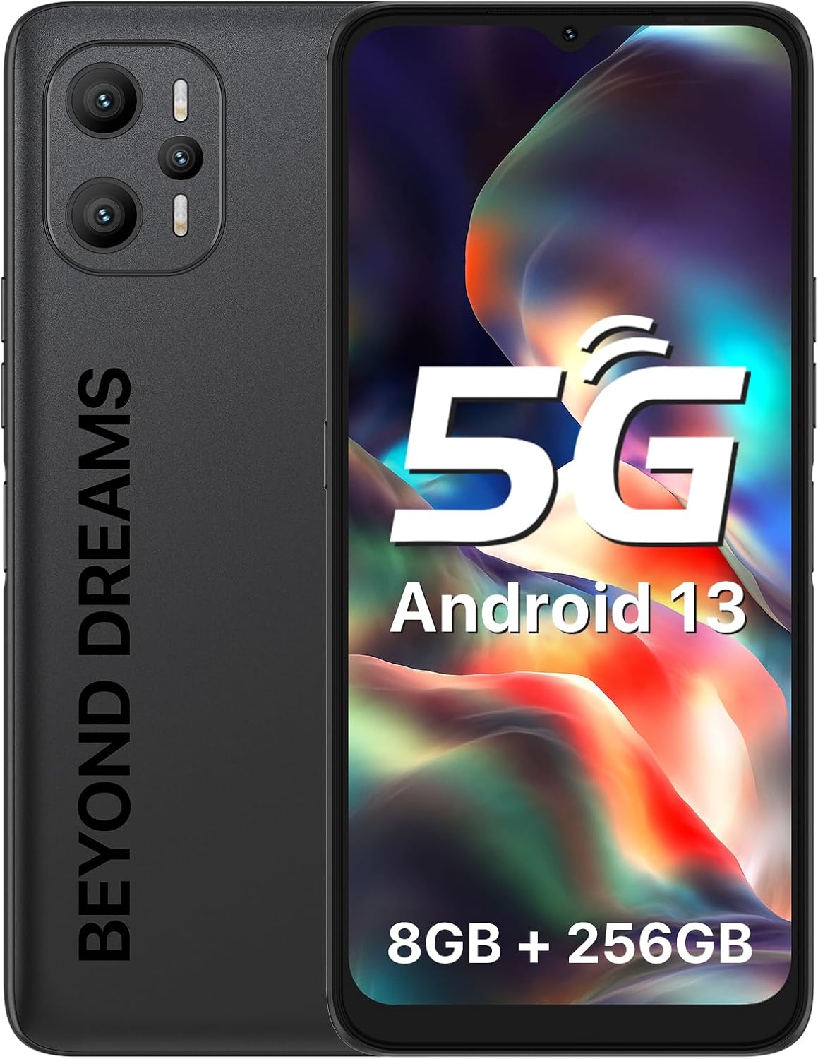 UMIDIGI F3 Pro 5Gスマホ 14GB RAM+256GB ROM NFC対応 6000mAhバッテリー（スターリーブラック）