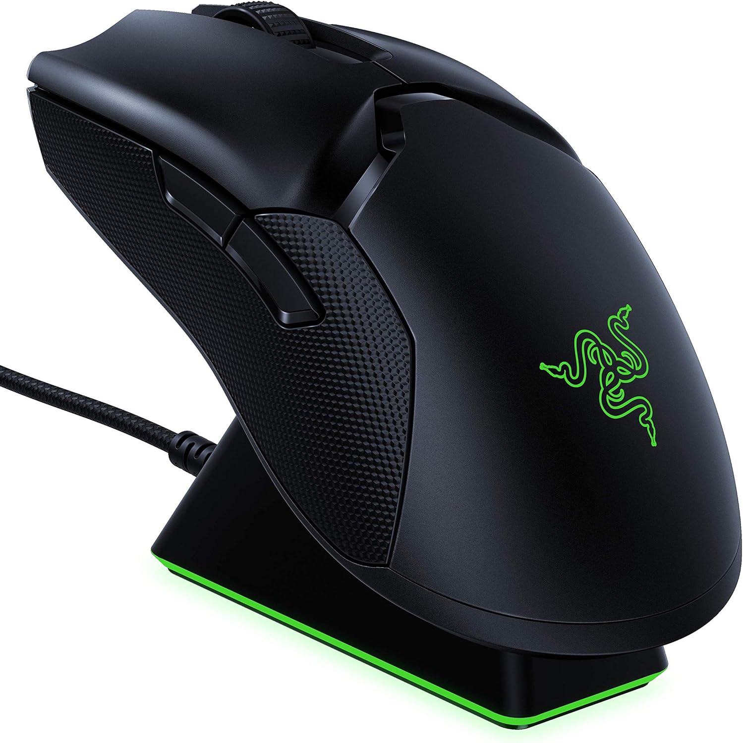 Razer Viper Ultimate ゲーミングマウス 74g 軽量 20000DPI 光学センサー Chroma 充電スタンド付【日本正規代理店保証】